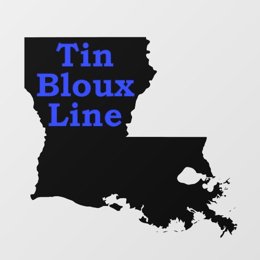 サポート警察の細い青い線のウィンドウの固定 ウィンドウサイン (シート)