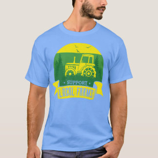 サポート農家農業ファームズ農園茶 Tシャツ