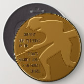 サポート退役軍人ゴールデン 缶バッジ (正面&裏面)