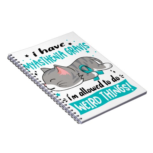 サポート重症筋無力症認識度リボンギフト ノートブック (右側)