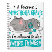 サポート重症筋無力症認識度リボンギフト ノートブック (正面)