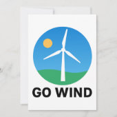 サポート風力エネルギー – Pro Clean Wind Power 招待状 (正面)