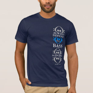 サポート7青のための聖歌隊のTシャツの低音 Tシャツ