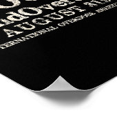 サポート ストップ オーバードーズ 国際オーバードーズ認識 ポスター (角)