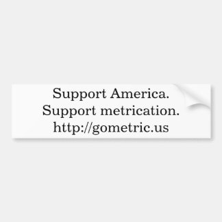 サポートAmerica.Supportメートル換算 バンパーステッカー