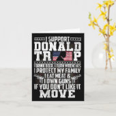 サポートDonald Trump I Drink Beer I Turn Stronches カード (黄色い花)
