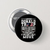 サポートDonald Trump I Drink Beer I Turn Stronches 缶バッジ (正面&裏面)