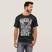 サポートDonald Trump I Drink Beer I Turn Stronches Tシャツ (正面フル)