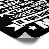 サポートDonald Trump I Love Freedom I Drink Beer ポスター (角)