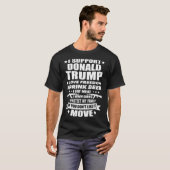 サポートDonald Trump I Love Freedom I Drink Beer Tシャツ (正面フル)