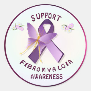 サポートFibromyalgis認識度 ラウンドシール