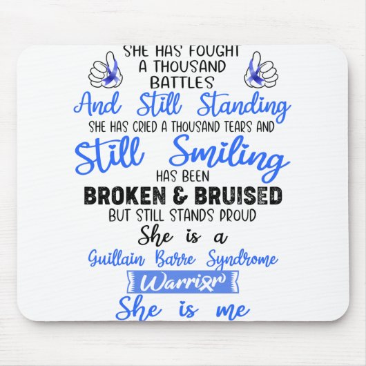 サポートGuillain Barreシンドローム戦士ギフト マウスパッド (正面)