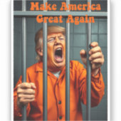 サポートKamala Walz Justice Trump おもしろい Sathire シール (正面)