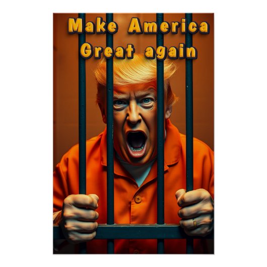 サポートKamala Walz Justice Trump おもしろい Sathire ポスター (正面)