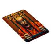 サポートKamala Walz Justice Trump おもしろい Sathire マグネット (右側)