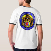 サポートKBの戦い-信号器のTシャツ Tシャツ (裏面)