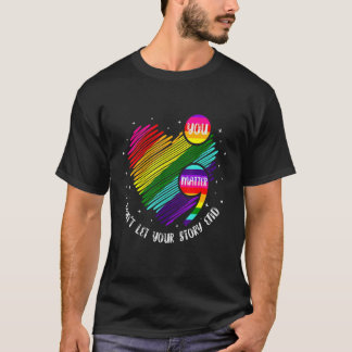 サポートLgbの最後にあなたの話を許可しない Tシャツ