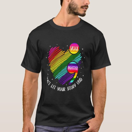 サポートLgbの最後にあなたの話を許可しない Tシャツ (正面)