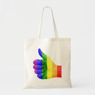 サポートLGBTゲイレズビアンプライドレインボートートバッグ トートバッグ