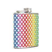 サポートLGBT陽気なレズビアンのプライドの虹のフラスコ フラスク (右)