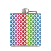 サポートLGBT陽気なレズビアンのプライドの虹のフラスコ フラスク (裏面)