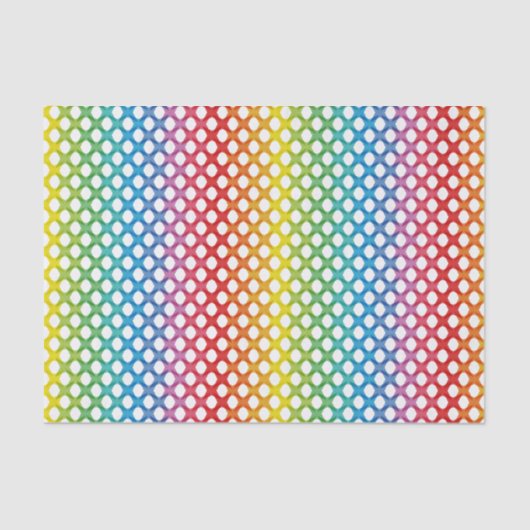 サポートLGBT陽気なレズビアンの虹のティッシュペーパー 薄葉紙 (正面)