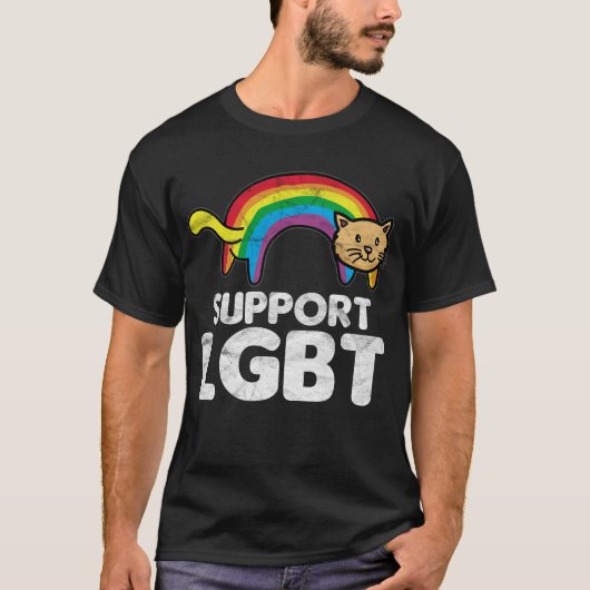 サポートLGBT Tシャツ (正面)