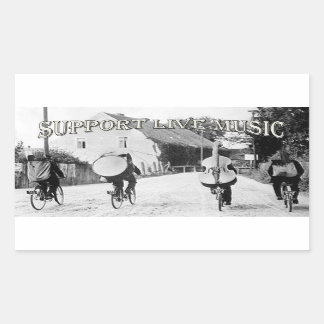サポートLive Local Musicステッカー 長方形シール