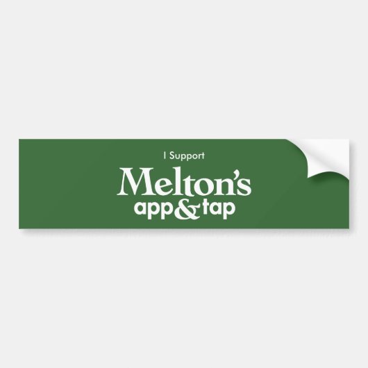 サポートMeltonのバンパーステッカー バンパーステッカー (正面)