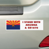 サポートSB1070のサポートアリゾナ バンパーステッカー (車上)