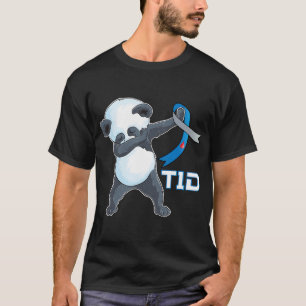 サポートT1D可愛いダビングパンダタイプ1型糖尿病阿波 Tシャツ