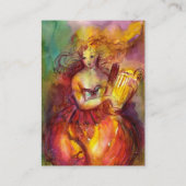 サポー，ダンス音楽と詩，金ゴールドの輝き 名刺 (裏面)