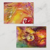 サポー，ダンス音楽と詩，金ゴールドの輝き 名刺 (正面/裏面)