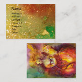 サポー，ダンス音楽と詩，金ゴールドの輝き 名刺 (正面/裏面)