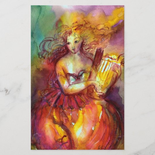 サポー，ダンス，音楽と詩 便箋 (正面)