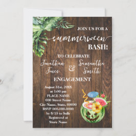 サマウィン結婚婚約お祝いパーティー 招待状
