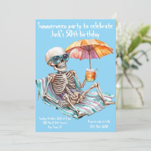 サマウィーン誕生日招待状 招待状 (スタンド正面)