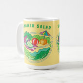 サマサラダ コーヒーマグカップ (正面左)