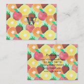 サマスタイリッシューフルーツデザイン 名刺 (正面/裏面)