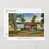 サマセットイリノイ湖 ポストカード (正面/裏面)