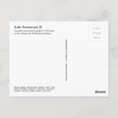 サマセットイリノイ湖 ポストカード (裏面)