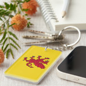 サマセット国旗のイギリスのドラゴンシンボル キーホルダー (正面右)