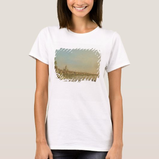 サマセット州の家の一見の台地からのテムズ Tシャツ (正面)