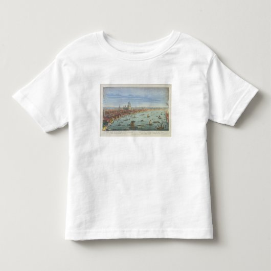 サマセット州Gからのロンドンの南西の見通し、 トドラーTシャツ (正面)