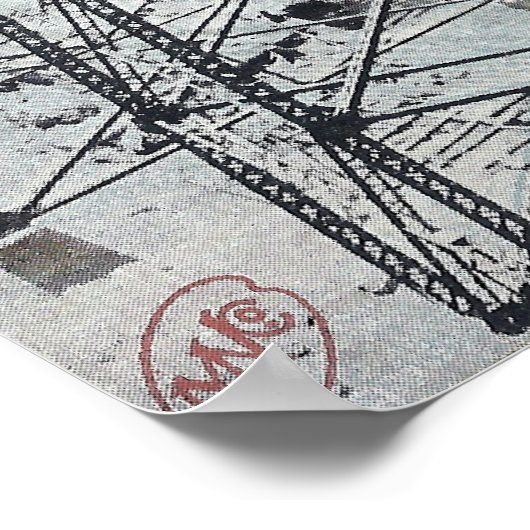 サマセット鉄道のガルフストリームのトレッスル ポスター (角)