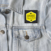 サマビルのお母さんのロゴボタンの黒 缶バッジ (インサイチュ)