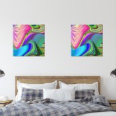 サマフィーリング、抽象芸術3Dレインボワート (寝室)