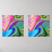 サマフィーリング、抽象芸術3Dレインボワート (正面)