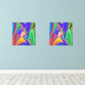 サマフィーリング、抽象芸術3Dレインボワート (ウッドフロア)