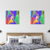 サマフィーリング、抽象芸術3Dレインボワート (寝室)